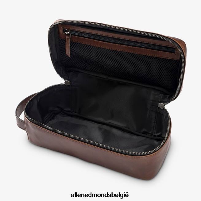 uniseks Allen Edmonds lederen dopp-kit bruin HDSF45421