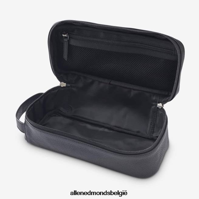 uniseks Allen Edmonds lederen dopp-kit zwart HDSF45615