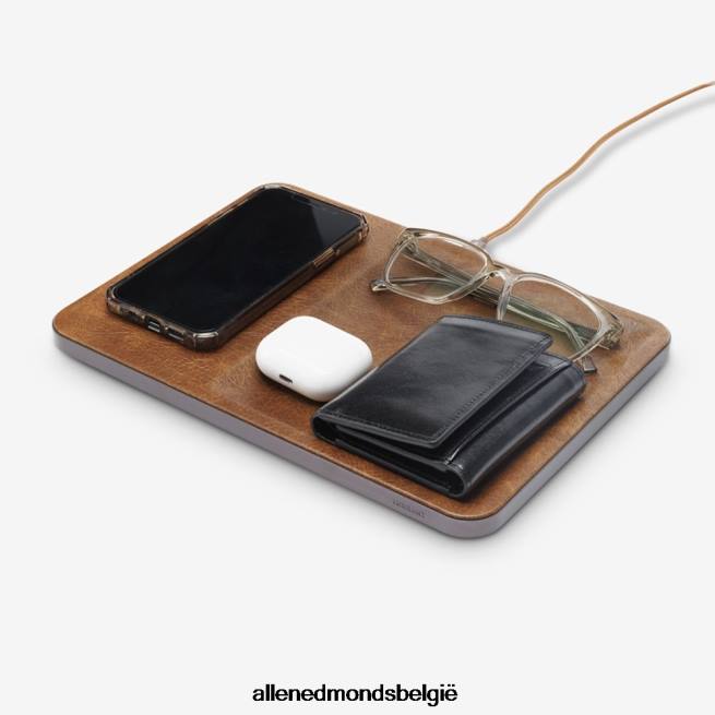 uniseks Allen Edmonds courant vangst: 3 valet oplaadlade bruin leer HDSF45390