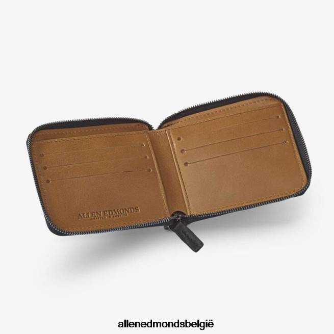 uniseks Allen Edmonds hewes street portemonnee met ritssluiting zwart HDSF45363