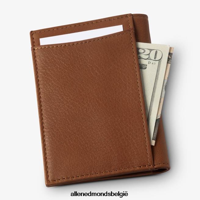 uniseks Allen Edmonds rfid vachetta-kaarthouder met id-houder bruin HDSF45340