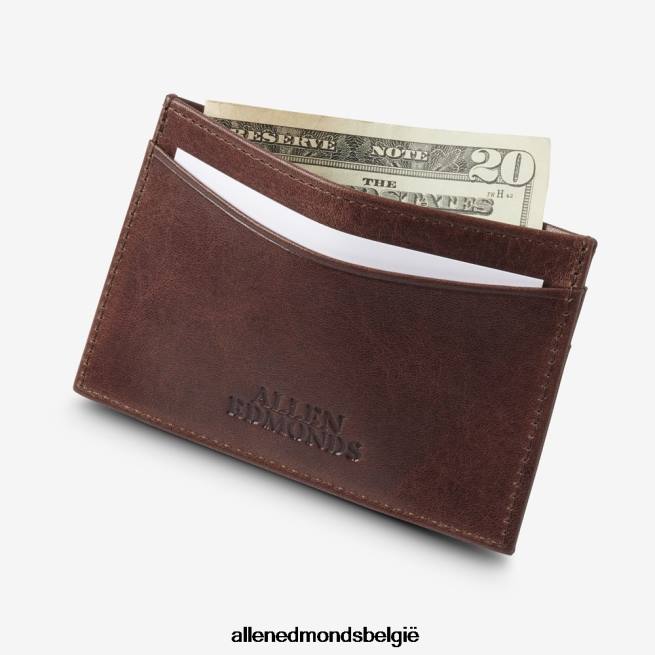 uniseks Allen Edmonds slanke kaarthouder bruin leer HDSF45575