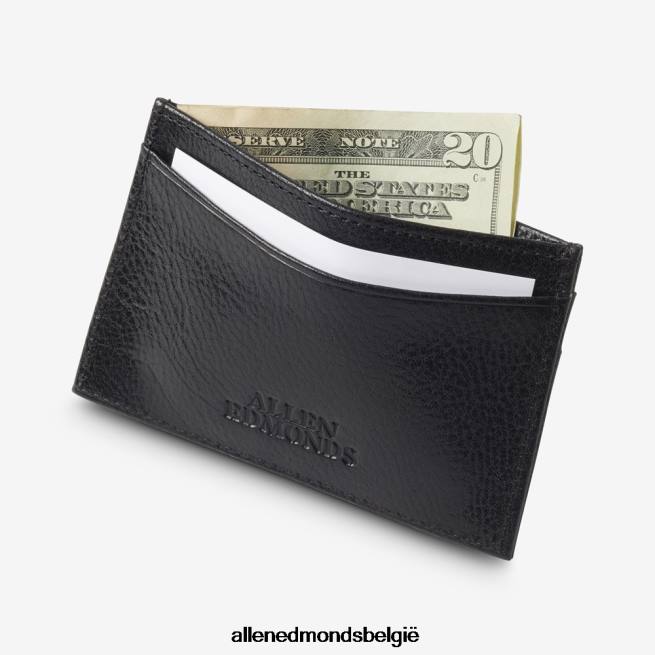uniseks Allen Edmonds slanke kaarthouder zwart leer HDSF45326