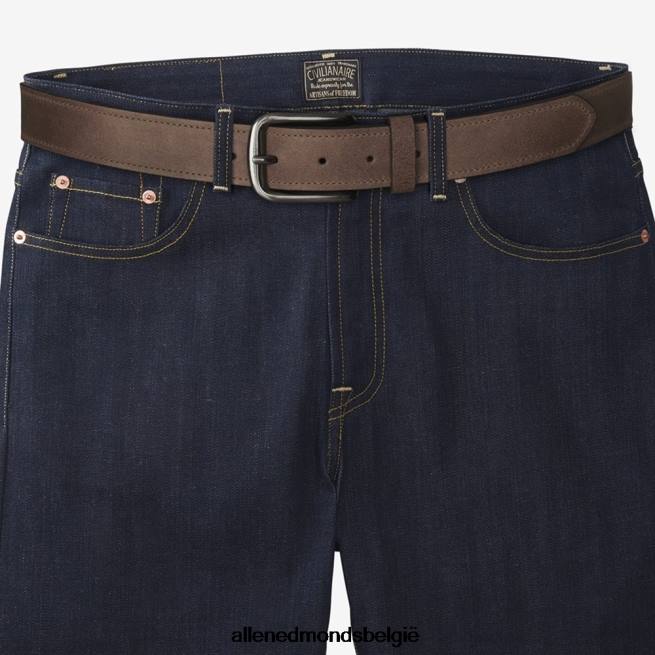 uniseks Allen Edmonds atlantische straat casual riem koffie bruin HDSF45359