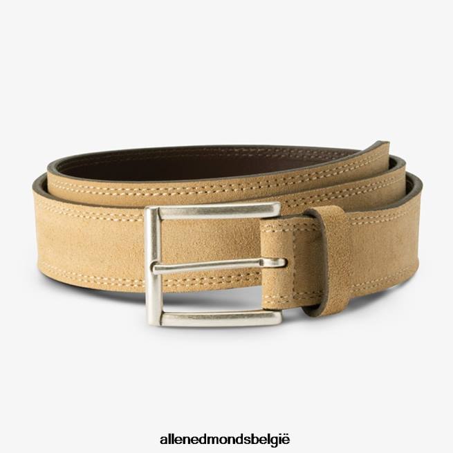 uniseks Allen Edmonds bourbon street suède jurk riem perkament HDSF45570