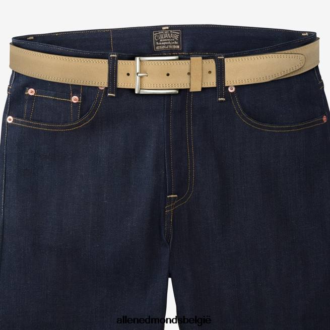 uniseks Allen Edmonds bourbon street suède jurk riem perkament HDSF45570