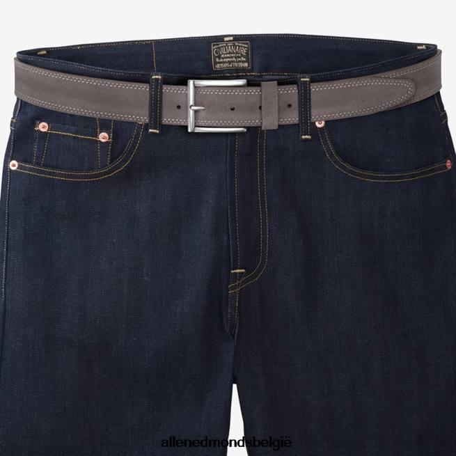 uniseks Allen Edmonds bourbon street suède jurk riem tin HDSF45572