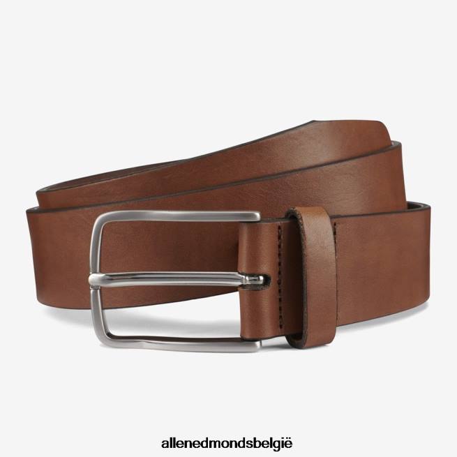 uniseks Allen Edmonds broadway avenue jurk casual riem walnoot bruin HDSF45553
