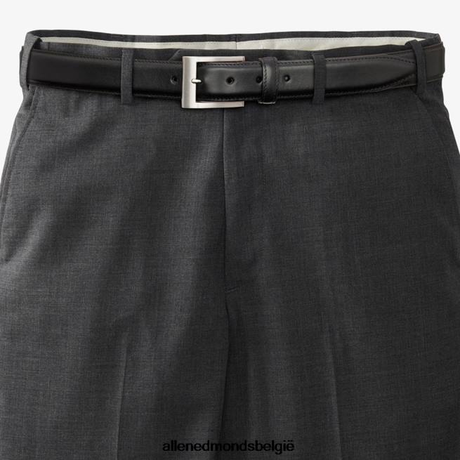 uniseks Allen Edmonds hoofdstraat jurk riem zwart leer HDSF45579