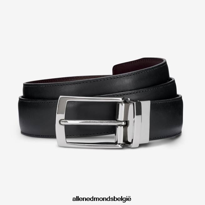 uniseks Allen Edmonds rev avenue omkeerbare jurk riem zwart bruin HDSF45318