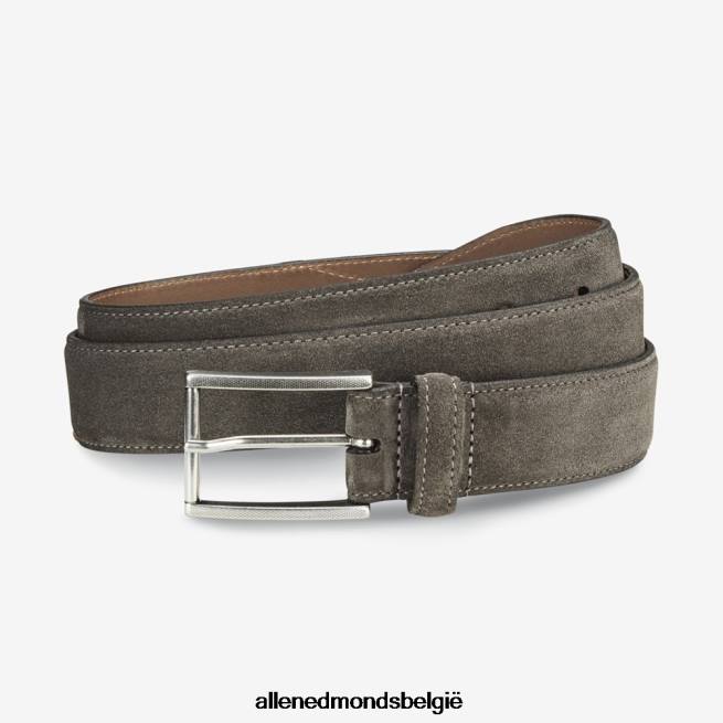 uniseks Allen Edmonds suede avenue jurk riem grijs HDSF45568