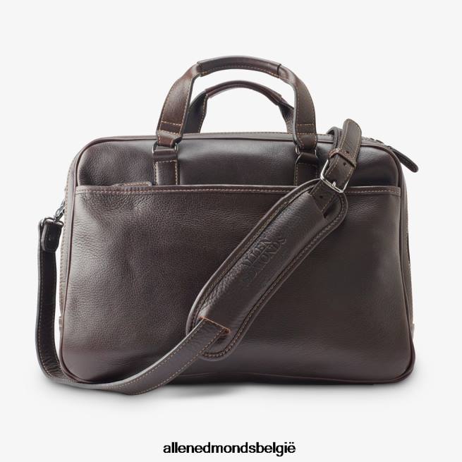 uniseks Allen Edmonds american grain collection - aktetas met meerdere vakken donker bruin HDSF45400