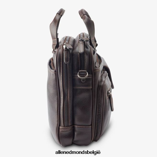 uniseks Allen Edmonds american grain collection - aktetas met meerdere vakken donker bruin HDSF45400