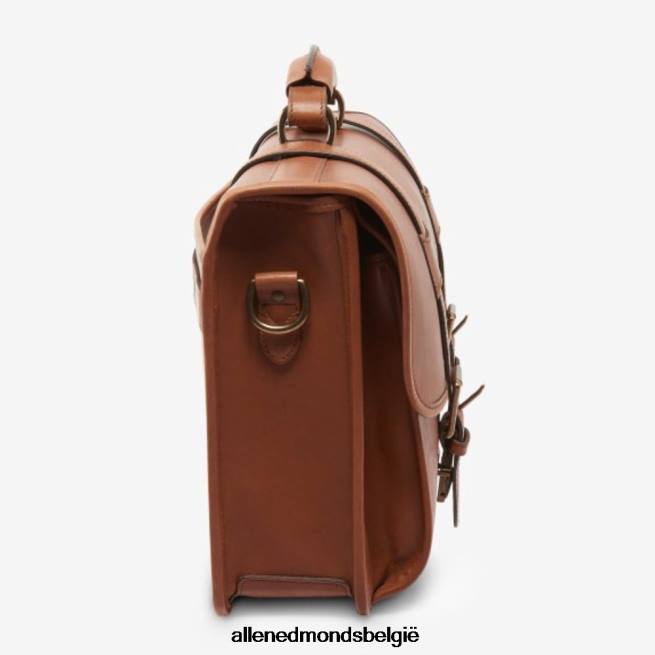 uniseks Allen Edmonds collectie tuigleer - aktetas met dubbele klep bruinen HDSF45370