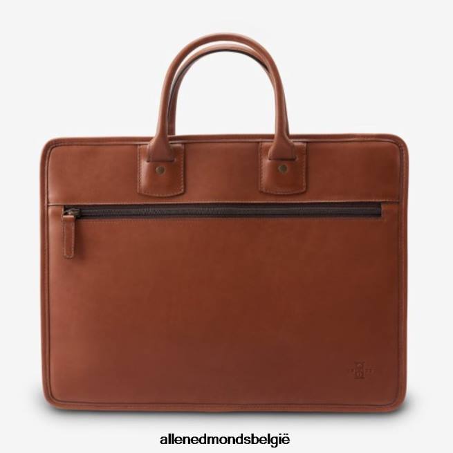 uniseks Allen Edmonds collectie tuigleer - aktetas met enkelvoudig inzetstuk bruinen HDSF45398
