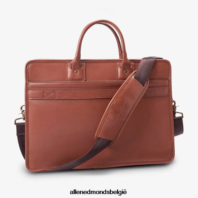 uniseks Allen Edmonds collectie tuigleer - aktetas met enkelvoudig inzetstuk bruinen HDSF45398