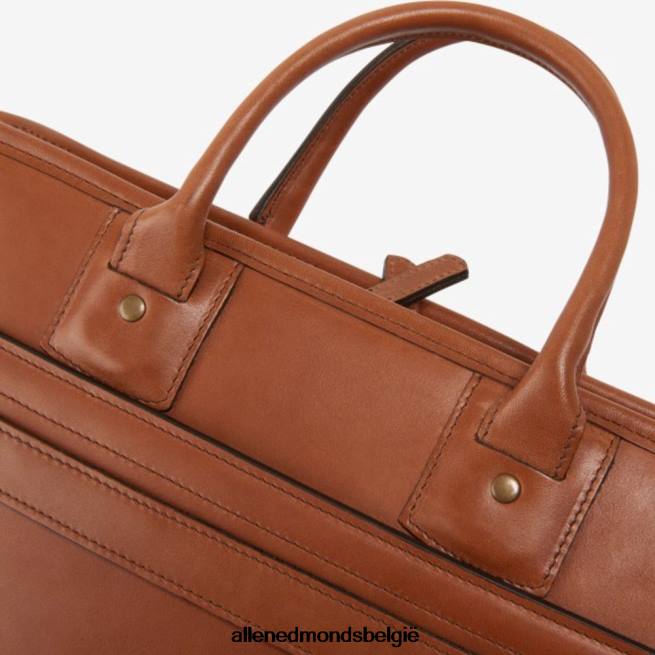 uniseks Allen Edmonds collectie tuigleer - aktetas met enkelvoudig inzetstuk bruinen HDSF45398