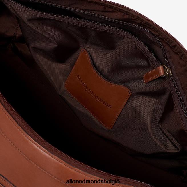 uniseks Allen Edmonds collectie zadelleer - plunjezak bruin zadel HDSF45376