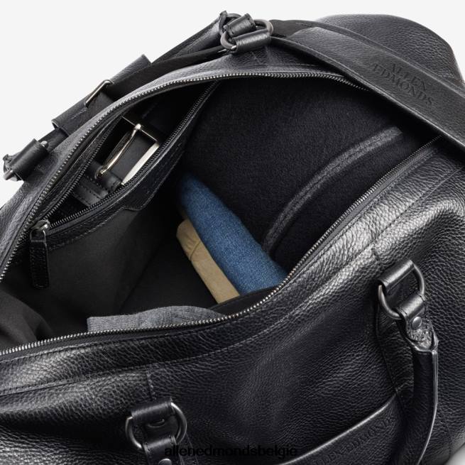 uniseks Allen Edmonds leren plunjezak zwart leer HDSF45309