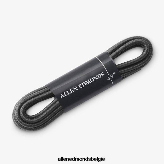 uniseks Allen Edmonds grote ronde geglazuurde vervangende veters zwart 48 HDSF45627