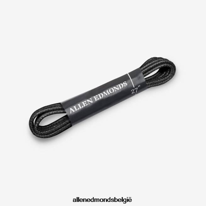 uniseks Allen Edmonds medium ronde geglazuurde vervangende veters zwart 27 HDSF45640