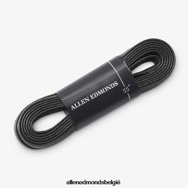 uniseks Allen Edmonds platte geglazuurde vervangende veters zwart 55 HDSF45635