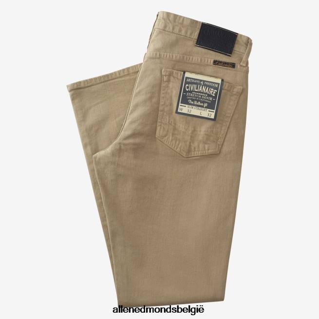 uniseks Allen Edmonds Civilaire walker slim-straight fit jeans khaki HDSF45498