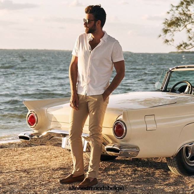 uniseks Allen Edmonds Civilaire walker slim-straight fit jeans khaki HDSF45498