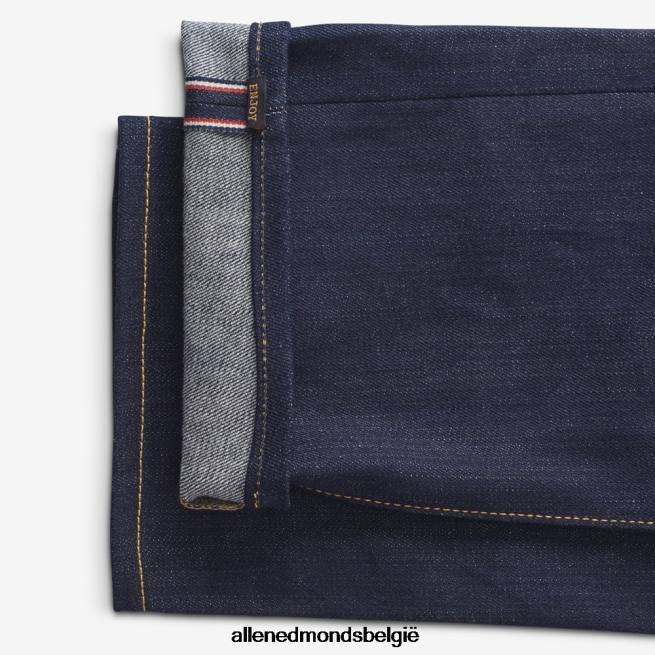 uniseks Allen Edmonds Civilaire walker slim-straight fit jeans ruw zelfkant blauw HDSF45160