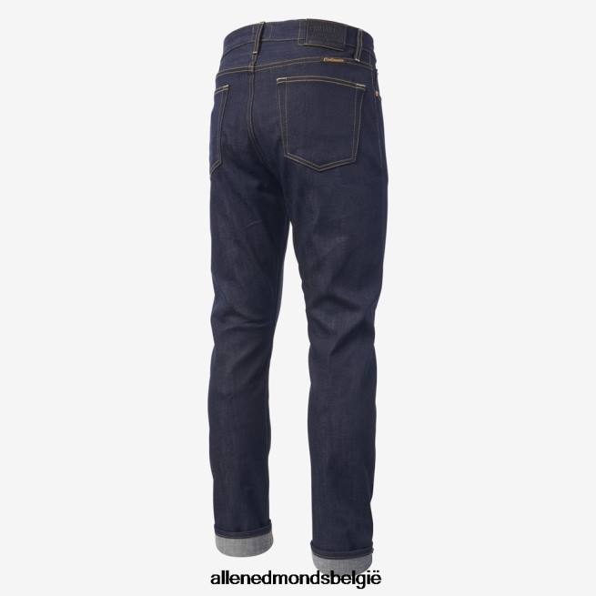 uniseks Allen Edmonds Civilaire walker slim-straight fit jeans ruw zelfkant blauw HDSF45160