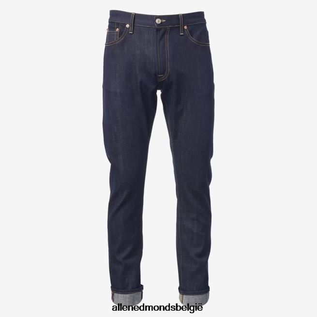 uniseks Allen Edmonds Civilaire walker slim-straight fit jeans ruw zelfkant blauw HDSF45160