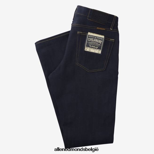 uniseks Allen Edmonds civilaire - walker slanke jeans met rechte pijpen in overdye raw overdye ruw blauw HDSF45161