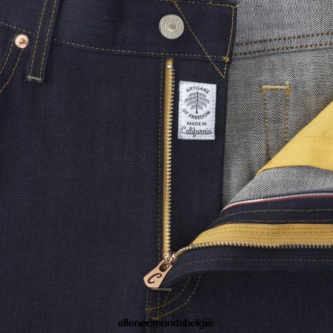 uniseks Allen Edmonds civilaire - walker slanke jeans met rechte pijpen in overdye raw overdye ruw blauw HDSF45161