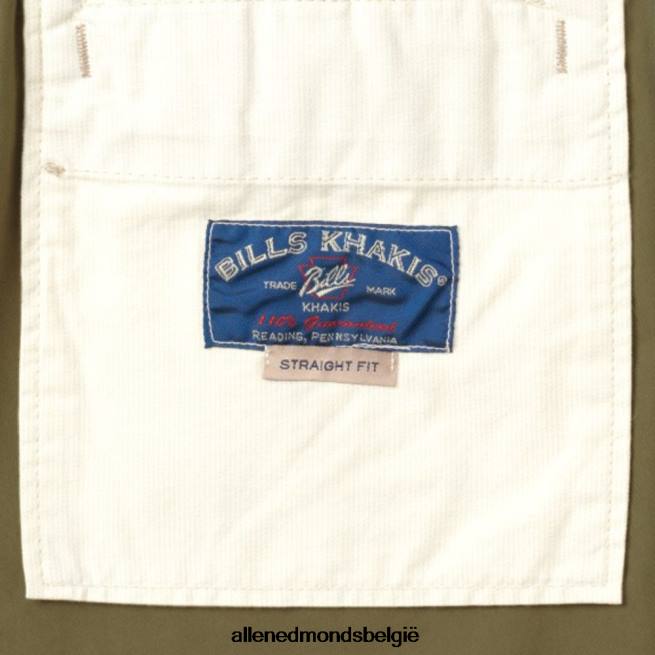 uniseks Allen Edmonds nette kaki broek met klassieke pasvorm olijf HDSF45505