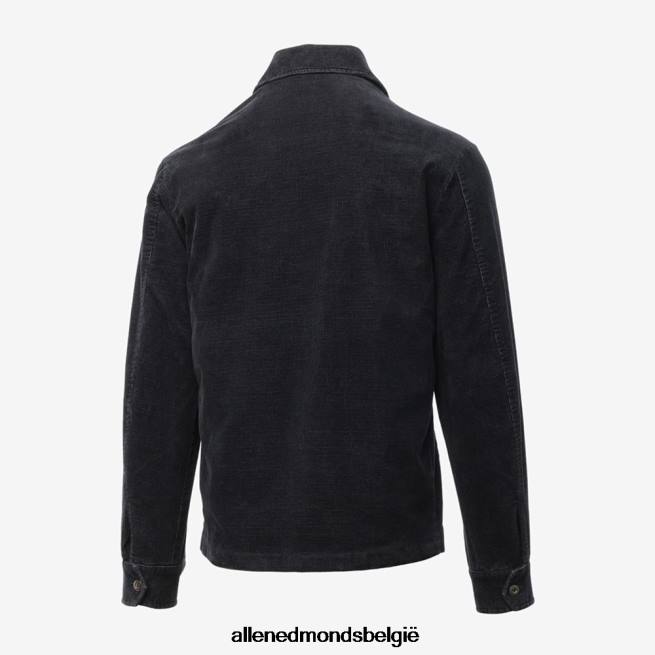 uniseks Allen Edmonds grijze corduroy jas zwart HDSF45197