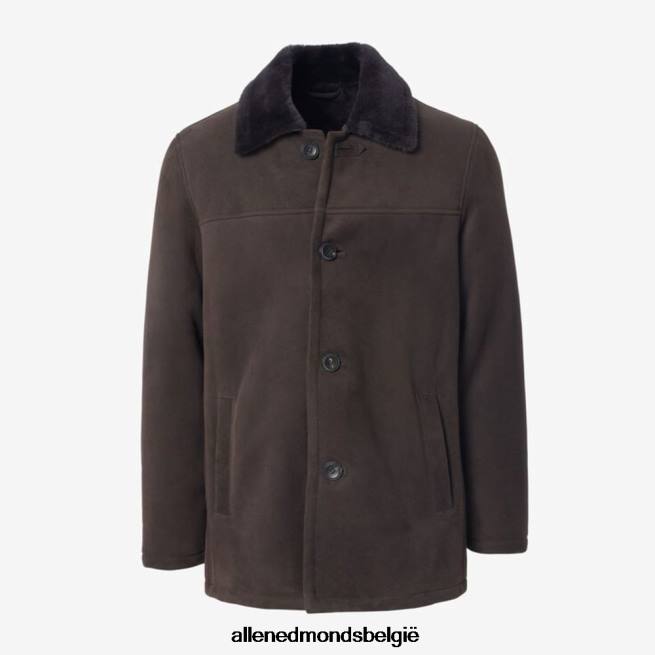 uniseks Allen Edmonds shearling auto jas kastanje bruin HDSF45175