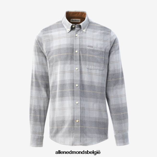 uniseks Allen Edmonds Barbour Blair getailleerd overhemd grijs HDSF45209