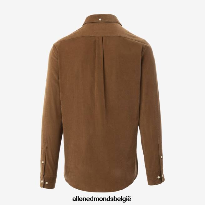 uniseks Allen Edmonds Barbour Ramsey getailleerd overhemd zand HDSF45267