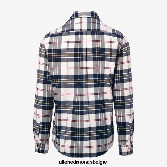 uniseks Allen Edmonds Barbour Ronan getailleerd geruit overhemd witte plaid HDSF45221