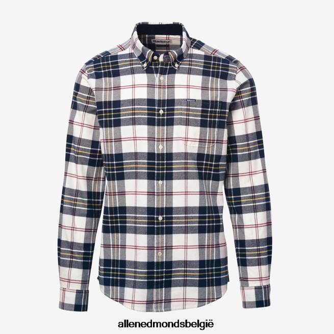 uniseks Allen Edmonds Barbour Ronan getailleerd geruit overhemd witte plaid HDSF45221