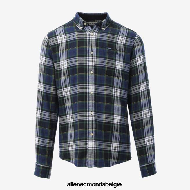 uniseks Allen Edmonds barbour crossfel getailleerd overhemd blauw HDSF45219