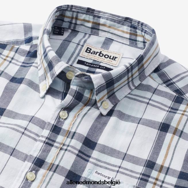 uniseks Allen Edmonds barbour furniss overhemd met korte mouwen wit HDSF45220