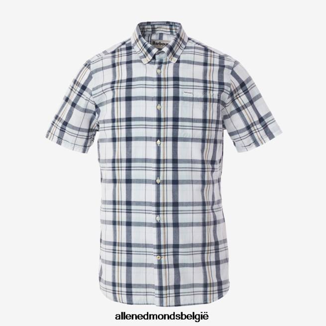 uniseks Allen Edmonds barbour furniss overhemd met korte mouwen wit HDSF45220