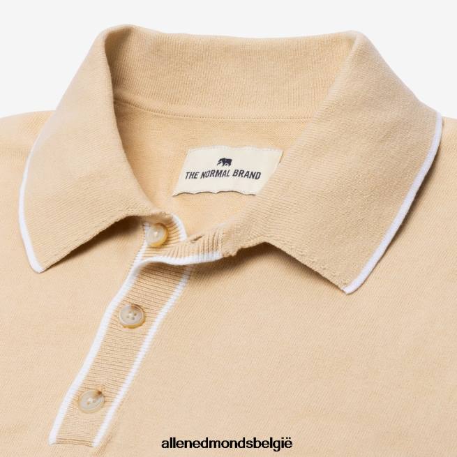 uniseks Allen Edmonds de normale merk robles gebreide polo bruinen HDSF45153