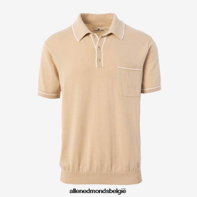 uniseks Allen Edmonds de normale merk robles gebreide polo bruinen HDSF45153