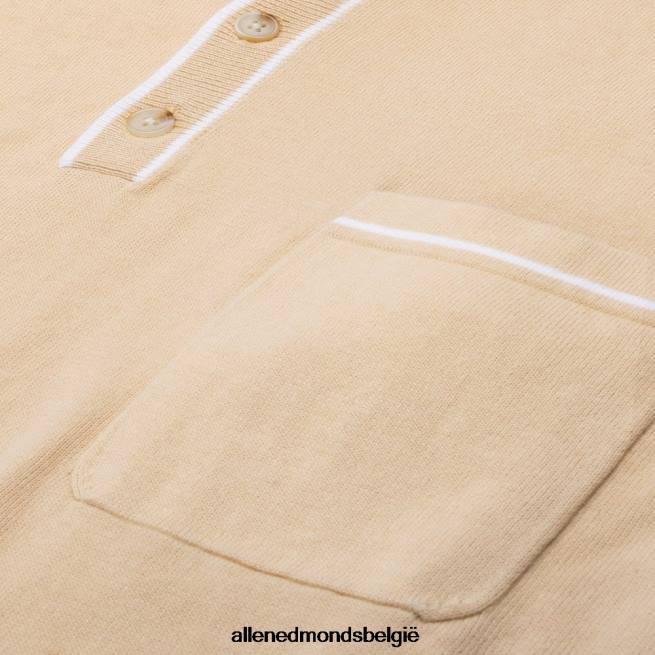 uniseks Allen Edmonds de normale merk robles gebreide polo bruinen HDSF45153