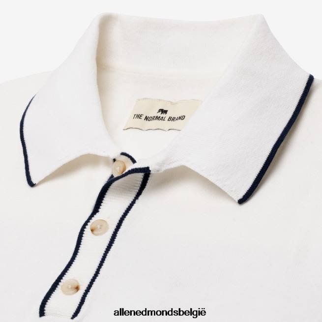 uniseks Allen Edmonds de normale merk robles gebreide polo wit HDSF45496