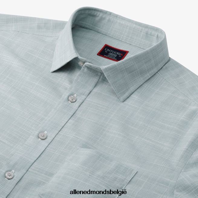 uniseks Allen Edmonds untuckit avellino shirt met lange mouwen groente HDSF45504