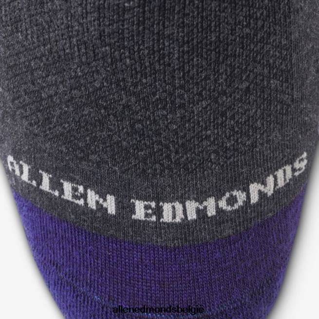 uniseks Allen Edmonds halfhoge katoenen airdress-sokken houtskool grijs HDSF45512