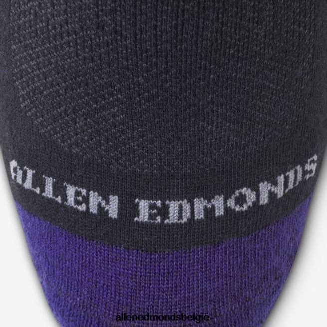 uniseks Allen Edmonds katoenen airdress-sokken tot over de kuit zwart HDSF45529